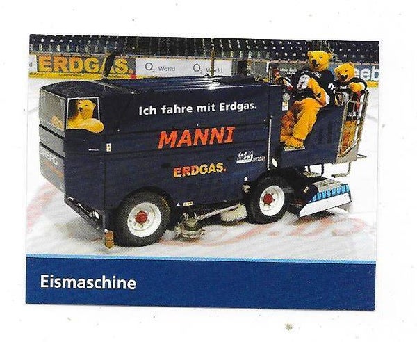 2009-10 German Eisbären Berlin Teamissued Ice Hockey Card # Eismaschine