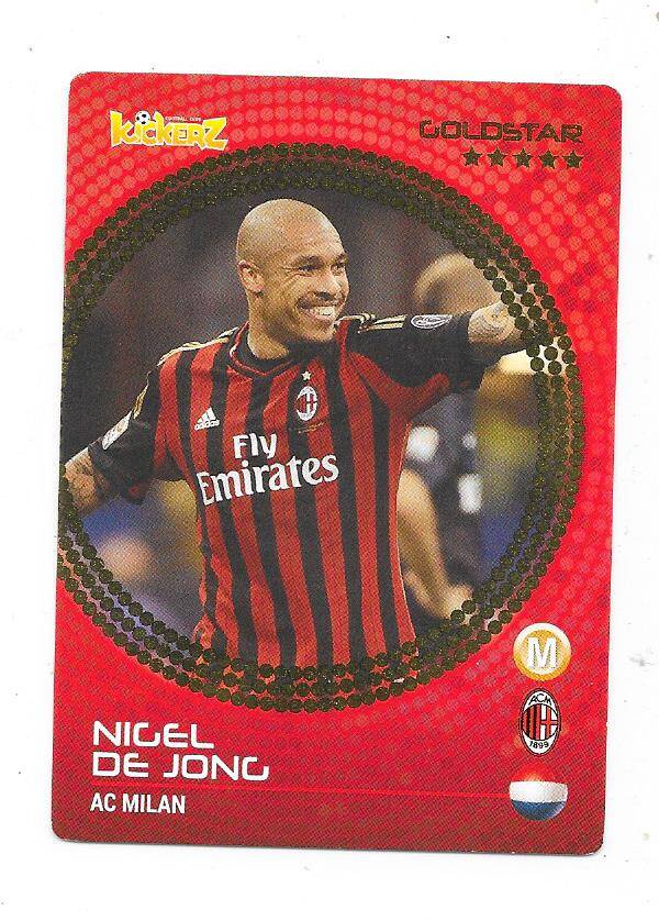 2014-15 Swedish Kickerz Goldstar # Nigel De Jong  AC Milan , Netherlands
