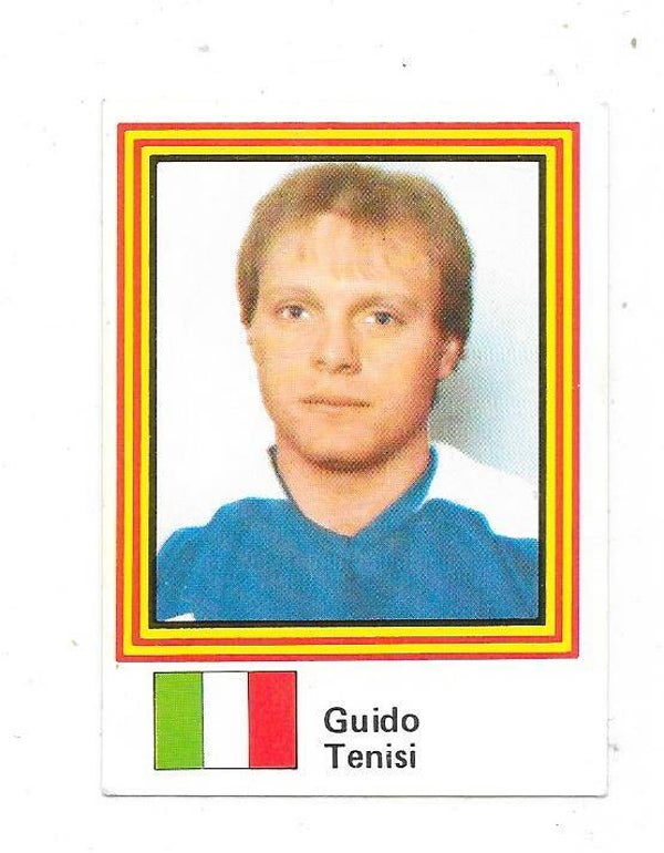 1983 Swedish Semic WC Ice Hockey Sticker #124 Guido Tenisi , Italia & Asiago