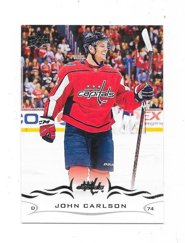 2018-19 Upper Deck NHL Ice Hockey Card #438 John Carlson , Washington Capitals