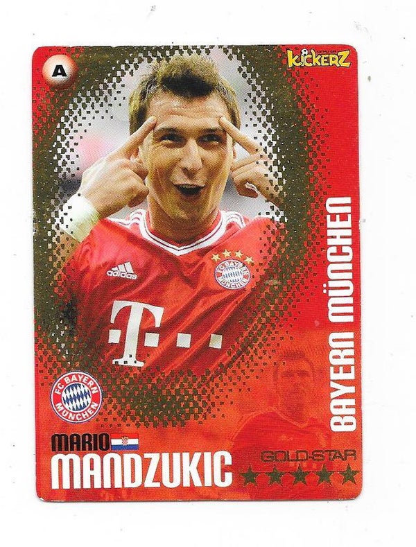 2013-14 Swedish Kickerz Goldstar # Mario Mandžukić , FC Bayern München & Croatia
