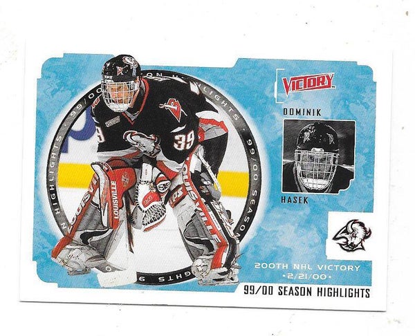 1999-00 Upper Deck Victory SL #243 Dominik Hasek , Buffalo Sabres