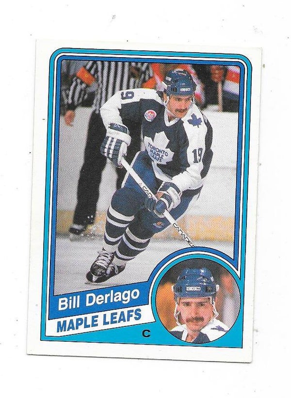 1984-85 OPC NHL Ice Hockey Card #300 Bill Derlago , Toronto Maple Leafs