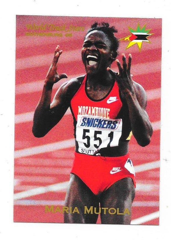 1995 Swedish Gothenburg World Track Stars #46 Maria Mutola  , Mozambic