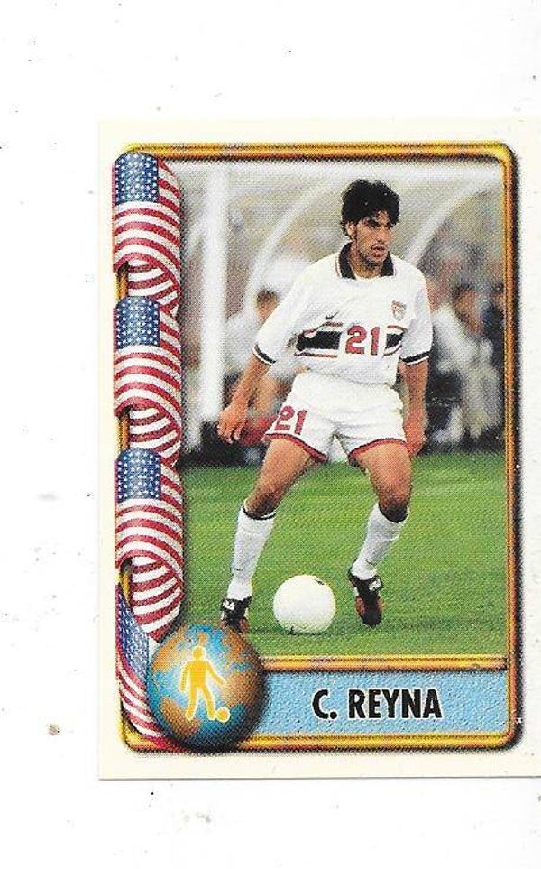 1998 Navarrete France 98 World Cup Football Sticker #226 Claudio Reyna , USA
