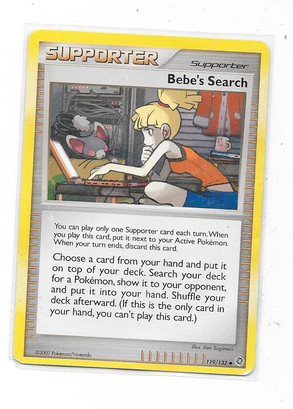 2007 Pokemon Cards # Bebe`s Search (109/123)