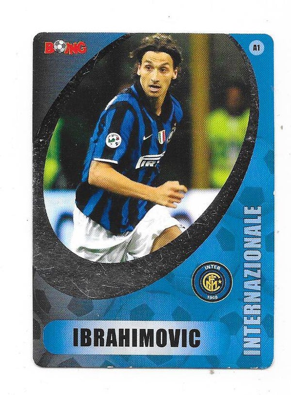 2007-08 Swedish Boing Football Card #A1 Zlatan Ibrahimovic , Inter Milan & Sweden