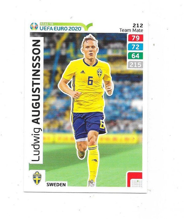 2020 Panini Adrenalyn XL Road to UEFA EURO 2020 #212 Ludwig Augustinsson , Sweden