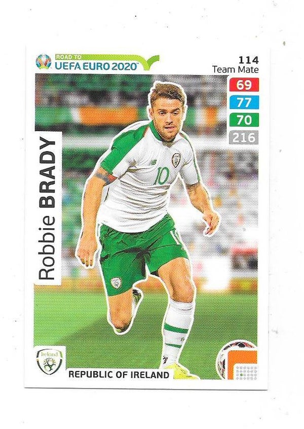 2020 Panini Adrenalyn XL Road to UEFA EURO 2020 #114 Robbie Brady , Ireland