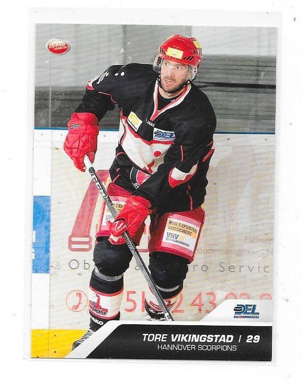 2009-10 DEL Ice Hockey card #212 Tore Vikingstad , Hannover Scorpions ,  Stavanger Oilers