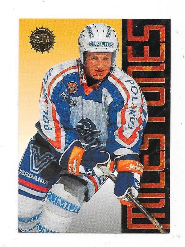 1995-96 Finnish SISU Milestones Ice Hockey Card #179 Risto Jalo , HPK Hämeenlinna & Edmonton Oilers