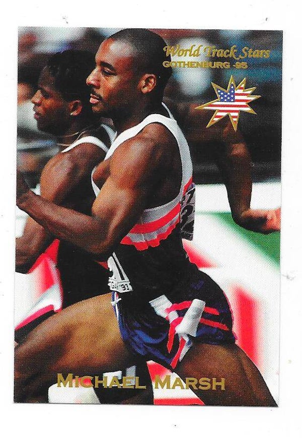 1995 Gothenburg World Track Stars #82 Michael Marsh  USA