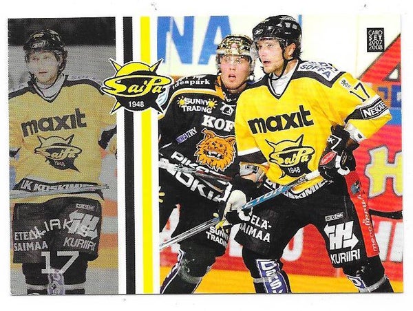 2007-08 Finnish Cardset #294 Dan Iliakis Saipa , Wayne State University