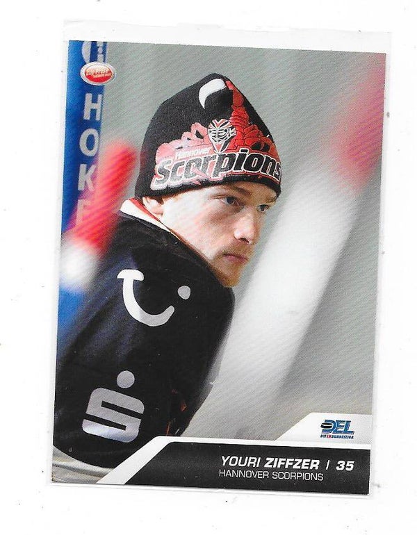2009-10German DEL Ice Hockey Card #203 Youri Ziffzer , Hannover Scorpions