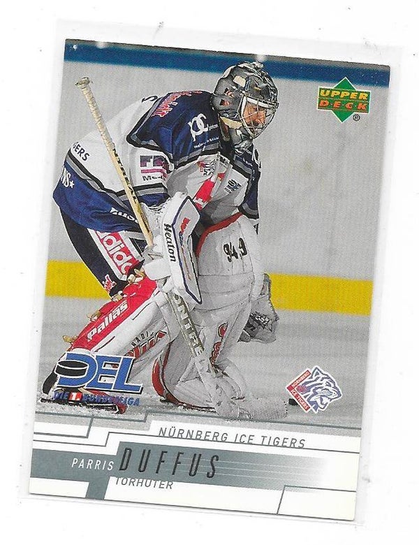 2001-02 German DEL Upper Deck #184 Parris Duffus , Nürnberg Ice Tigers , Cornell Univ.