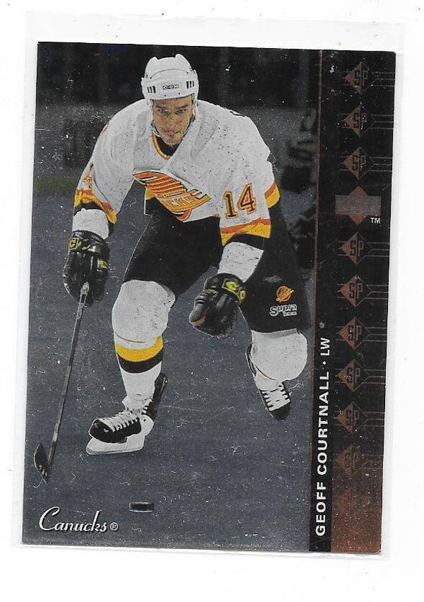 1994-95 Upper Deck SP Inserts NHL Ice Hockey Card #82 Geoff Courtnall , Vancouver Canucks