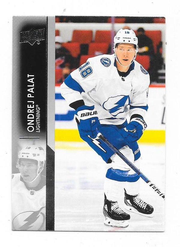 2021-22 Upper Deck NHL Ice Hockey Card #163 Ondrej Palat , Tampa Bay Lightning
