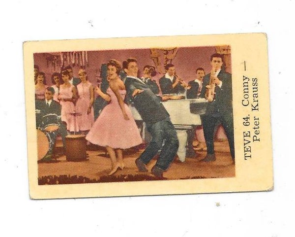 1962 Dutch Gum Teve Set trading card #64 Conny`s  Peter Krauss