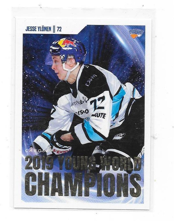 2019 Finnish Cardset 2019 Young World Champions #11/12 Jesse Ylönen Pelicans , Montreal Canadiens 16/999