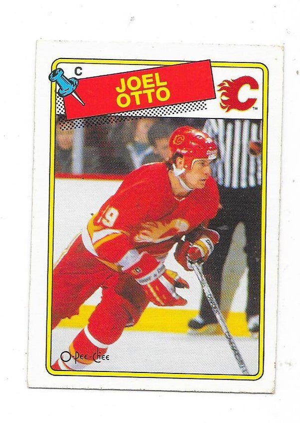 1988-89 OPC NHL Ice Hockey Card #242 Joel Otto , Calgary Flames