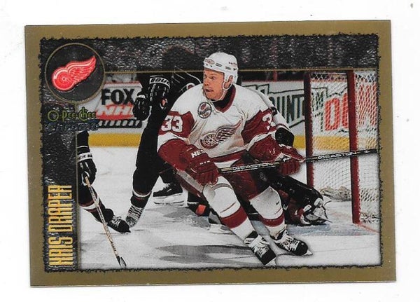 1998-99 OPC Chrome NHL Card #168 Kris Draper , Detroit Red Wings