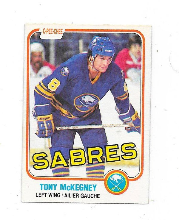 1981-82 OPC #22 Tony McKegney , Buffalo Sabres