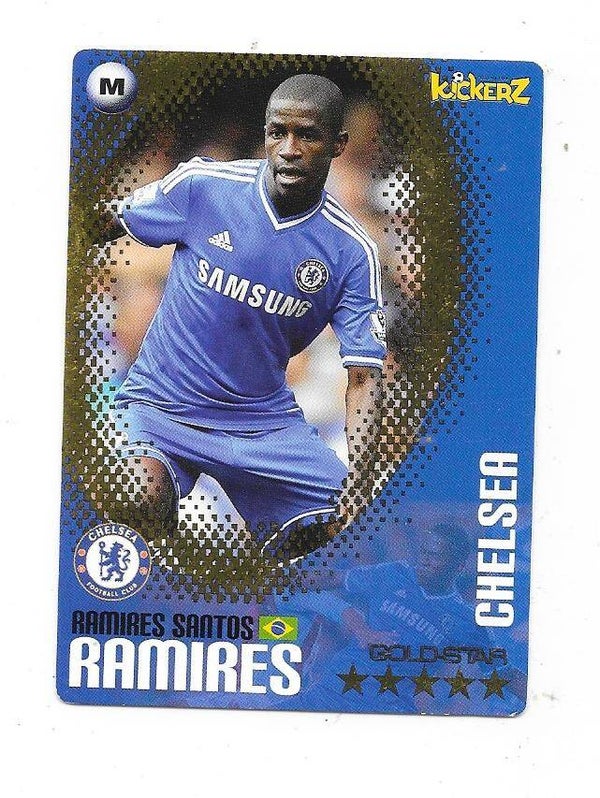 2013-14 Swedish Kickerz Goldstar Football Card # RAMIRES , Chelsea & Brasil