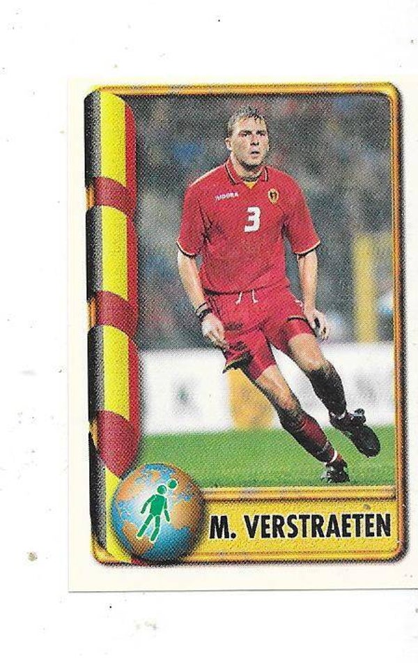 1998 Navarrete France 98 World Cup Football Sticker #80 Mike Verstraeten , Belgium