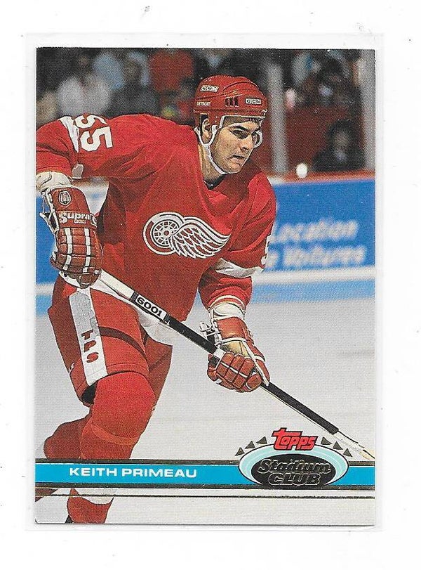 1991-92 Stadium Club NHL Ice Hockey Card #305 Keith Primeau , Detroit Red Wings