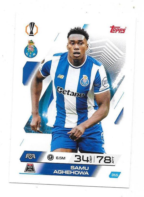 2025-26 Topps Match Attax Champions League #315 Samu Aghehowa ,  FC Porto