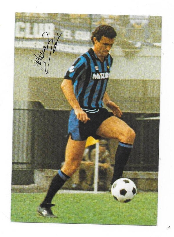 Inter Milan Teamissued Signed Postcard # Graziano Bini , Italia