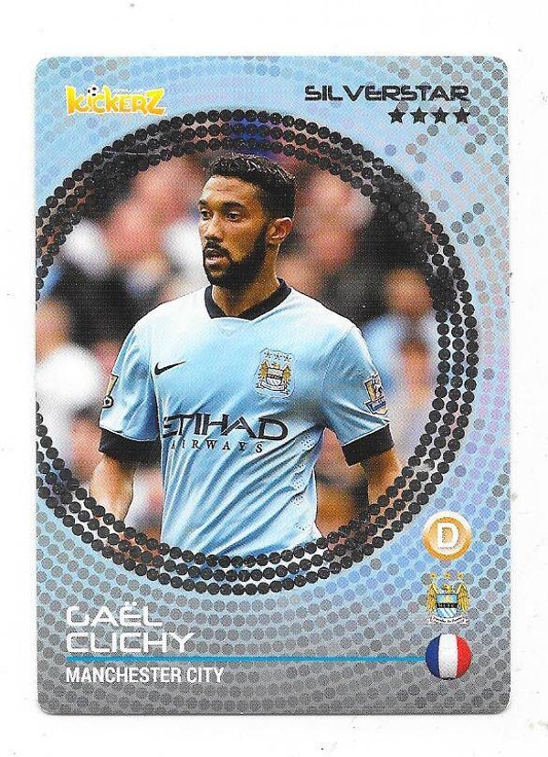 2014-15 Swedish Kickerz Silverstar # Cael Clichy , Mancester City & France