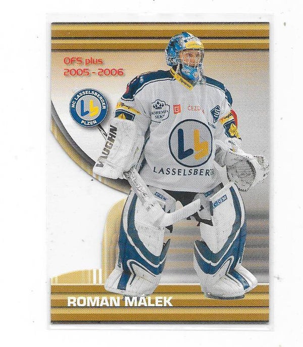 2005-06 Czech OFS Stars Die-Cuts #NH23 Roman Malek , HC Plzen , Metallurg Magnitogorsk , MoDo Hockey