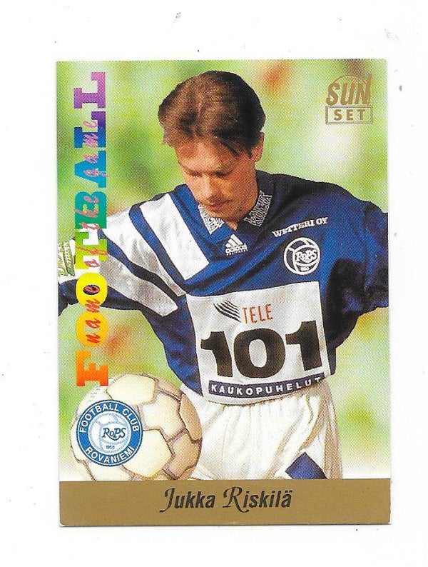 1994 Finnish Sunset Football card #134 Jukka Riskilä , RoPS