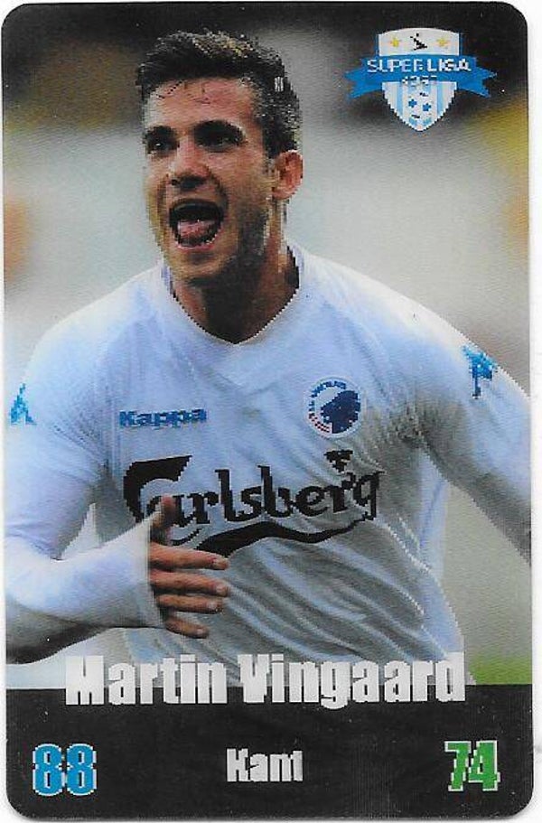 2012-13 Danish Superliga Kuma Fotboll Kort # Martin Vingaard  , FC København