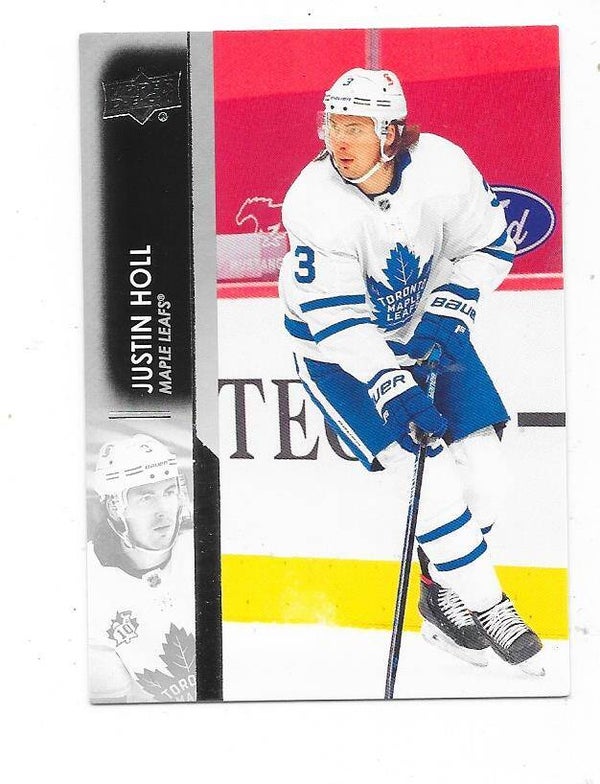 2021-22 Upper Deck NHL Ice Hockey Card #168 Justin Holl , Toronto Maple Leafs