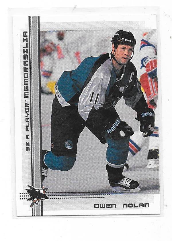 2000-01 BAP Memorabilia NHL Ice Hockey Card #27 Owen Nolan , San Jose Sharks