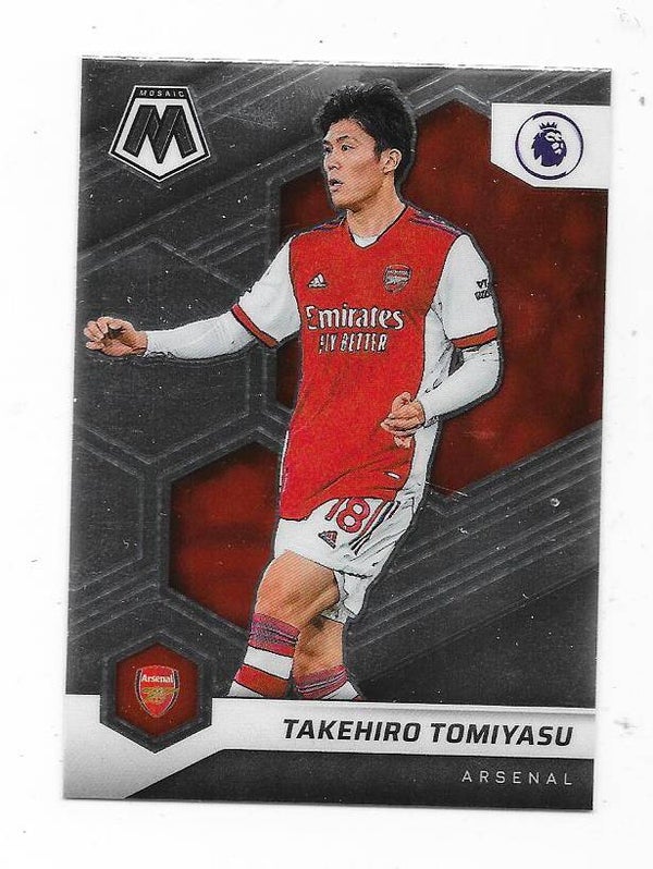 2021-22 Panini Mosaic Premier League #70 Takehiro Tomiyasu  Arsenal , Japan
