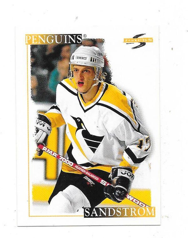 1995-96 Score #279 Tomas Sandström , Pittsburgh Penguins