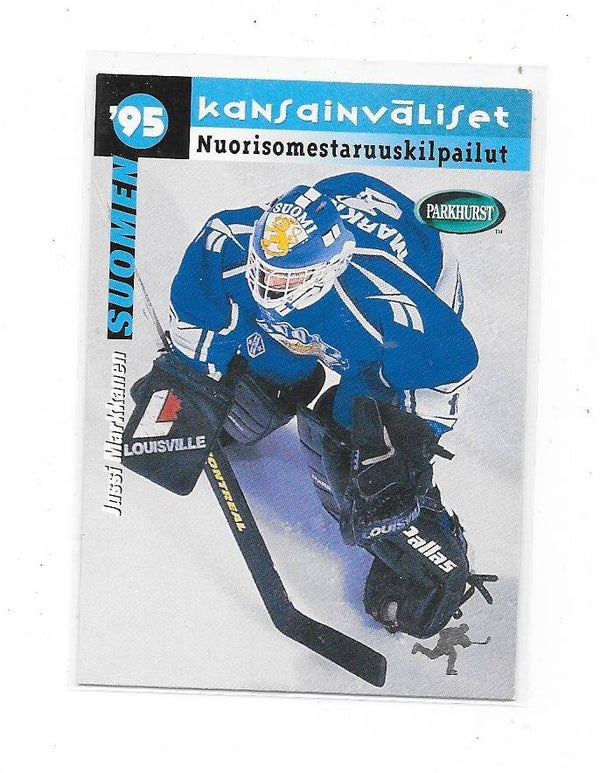 1994-95 Parkhurst  Ice Hockey Card #215 Jussi Markkanen , Finland RC