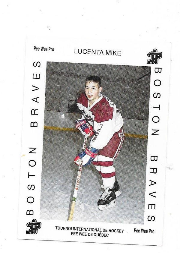 1992 Quebec PeeWee #1490 Mike Lucenta Boston Braves