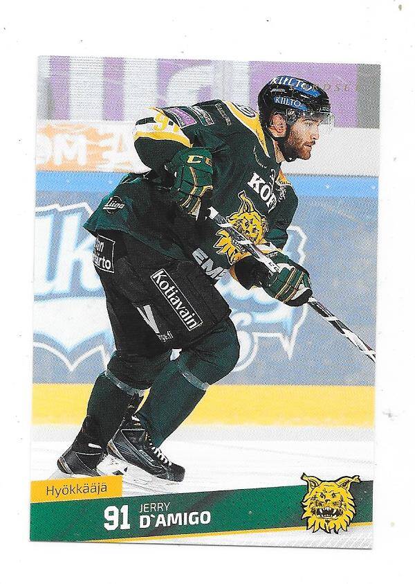 2016-17 Finnish Cardset #228 Jerry D`Amigo  Ilves , Toronto Maple Leafs