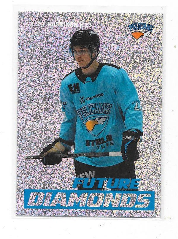 2023-24 Finnish Cardset Future Diamonds #10/15 Jesse Kiiskinen , Pelicans & Detroit Red Wings