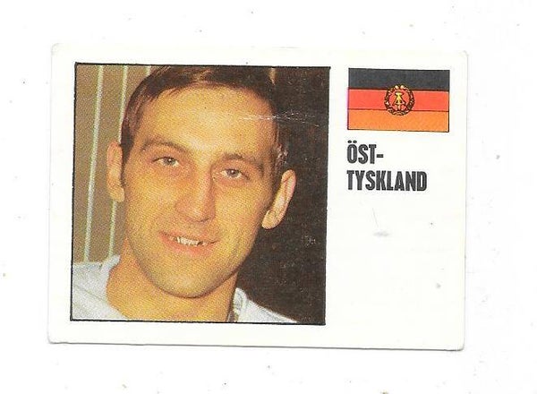1970-71 Swedish Williams Ice Hockey Card #381 Peter Prusa , DDR & Dynamo Berlin