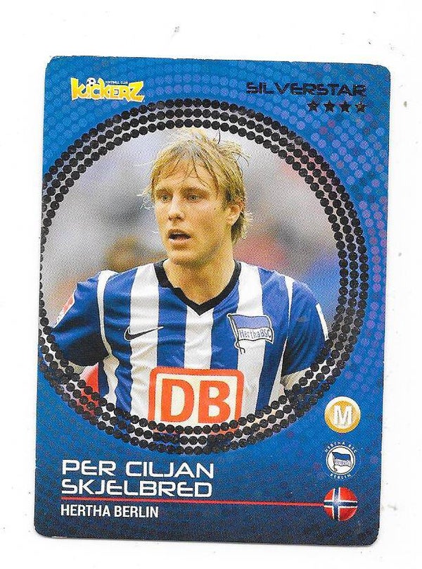 2014-15 Swedish Kickerz Silverstar Football Card # Per Ciljan Skjelbred , Hertha Berlin & Norway