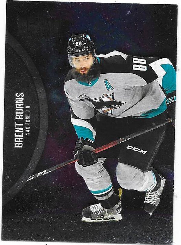 2021-22 SkyBox Metal Universe #62 Brent Burns , San Jose Sharks