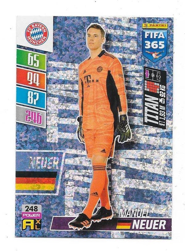 2021-22 Panini FIFA 365 Adrenalyn #248 Manuel Neuer  Bayern Munchen , Germany