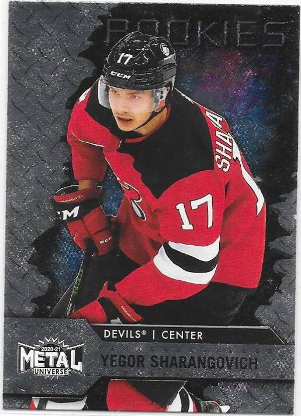 2020-21 Skybox Metal Universe Rookies #144 Yegor Sharankovich , New Jersey Devils RC