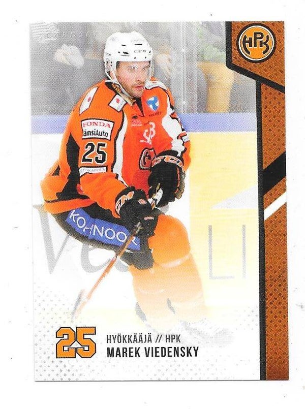 2020-21 Finnish Cardset #201 Marek Viedensky  HPK , HK Spisska Nova Ves