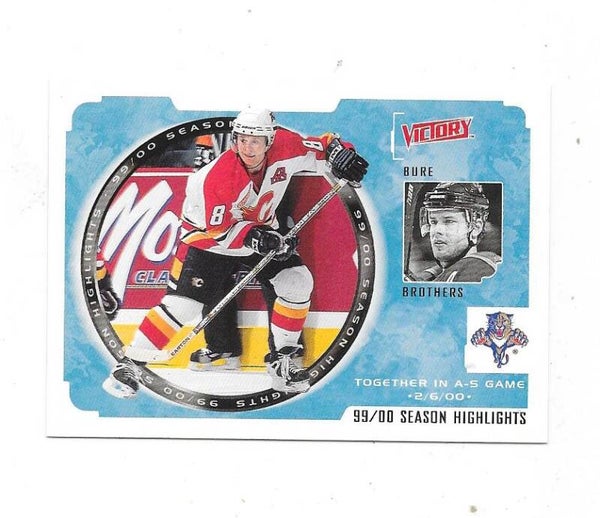 1999-00 Upper Deck Victory #241 Bure Brothers , Pavel & Valeri